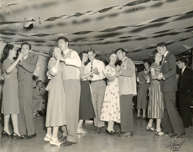 ECU students enjoy themselves during a dance in 1948