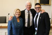 Diego Cifuentes with actor/entertainer Richard Gere and Congresswoman Ileana Ros-Lehtinen.