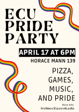 ECU Pride Party Flyer