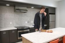 Kitchen of new residence hall