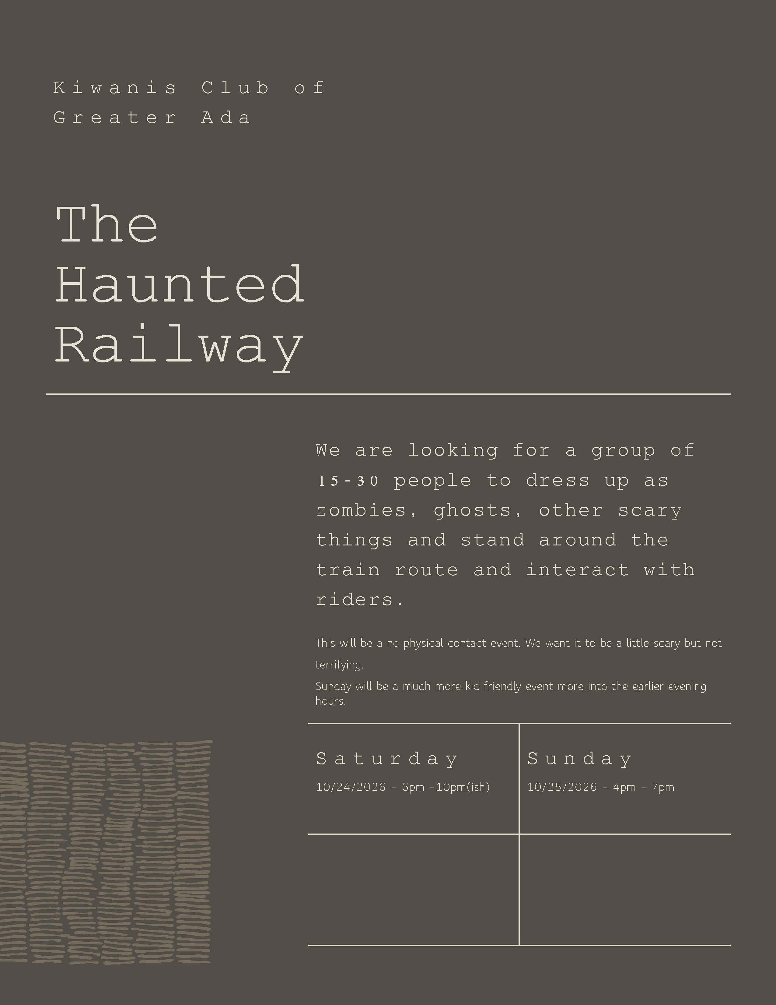 Haunted Railway Flyer