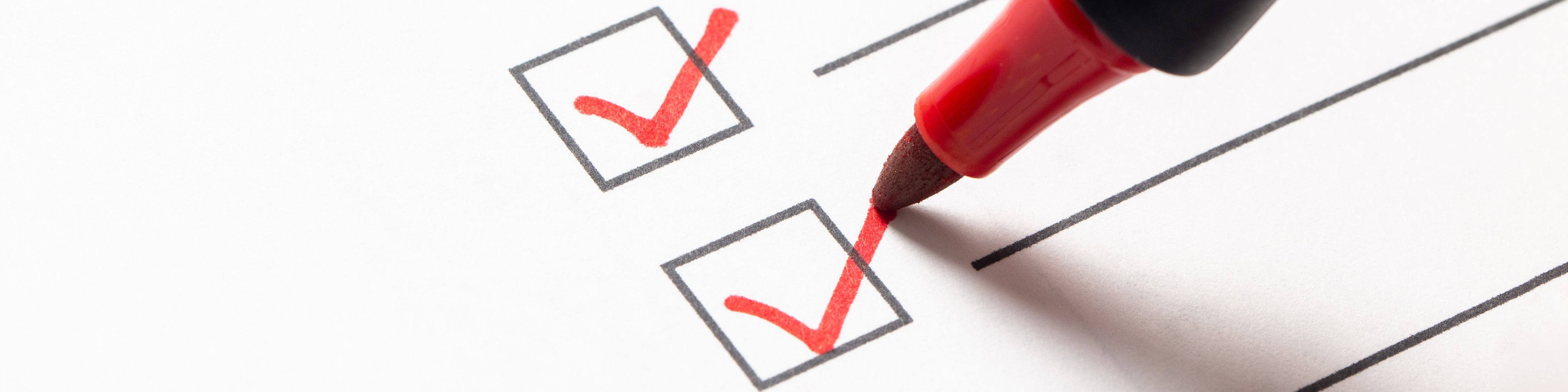 checklist banner Checklist banner