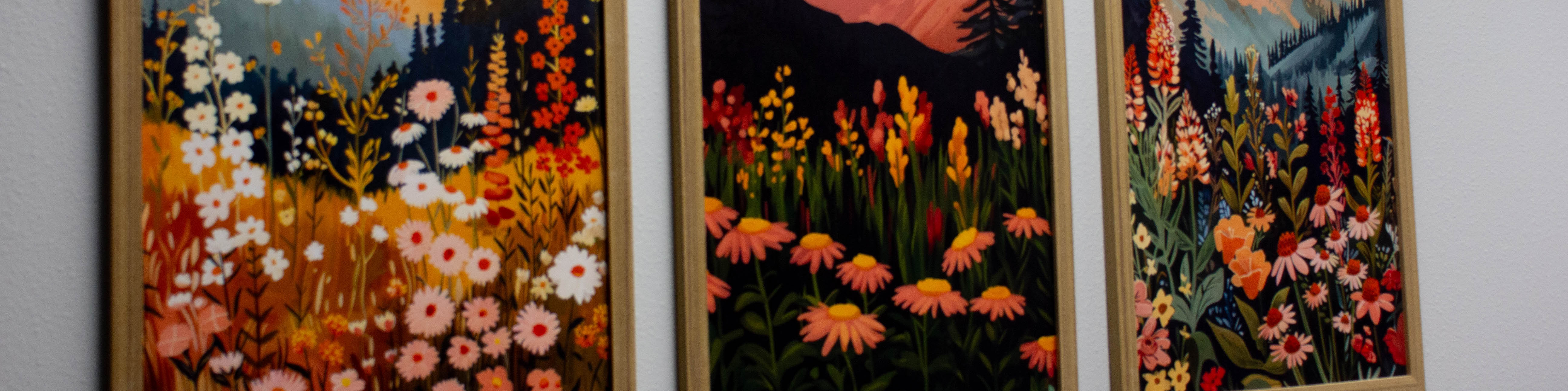 Paintings on a wall