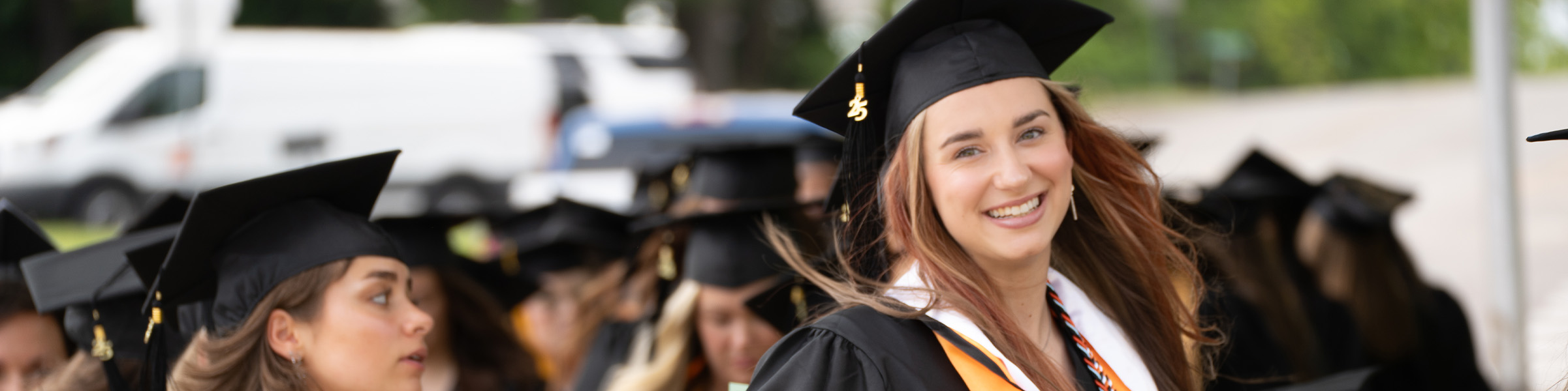 grads walking