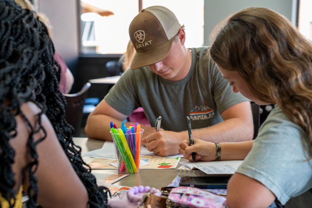 Students on campus