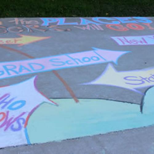 Homecoming Chalk Art