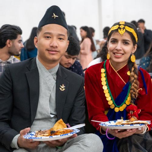 Students at Diwali Night