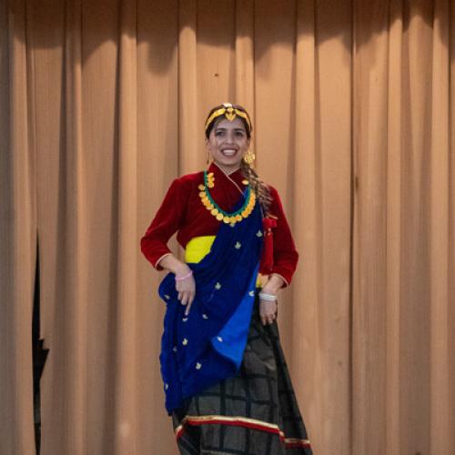 Student performing at Diwali Night