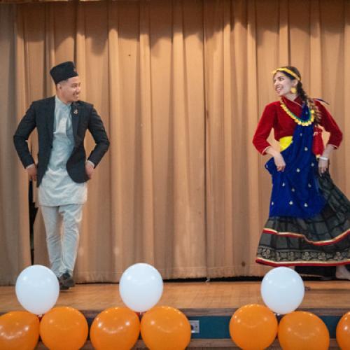 Students performing at Diwali Night