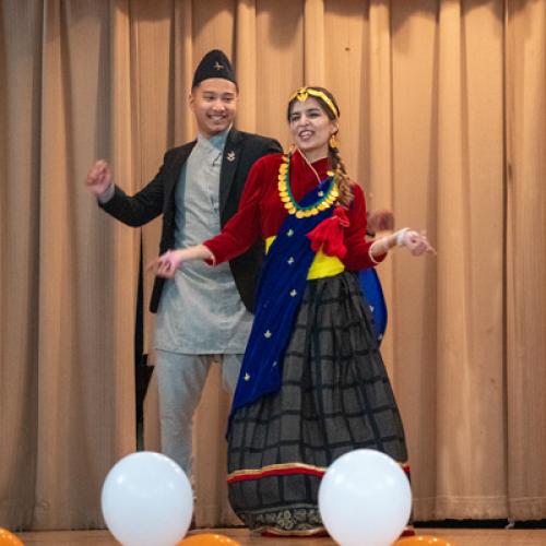 Students performing at Diwali Night