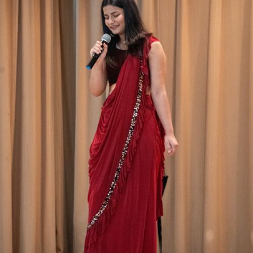 Student performing at Diwali Night