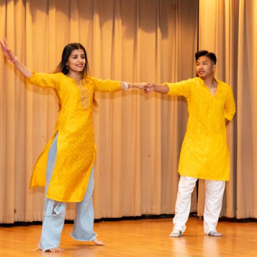 Students performing at Diwali Night