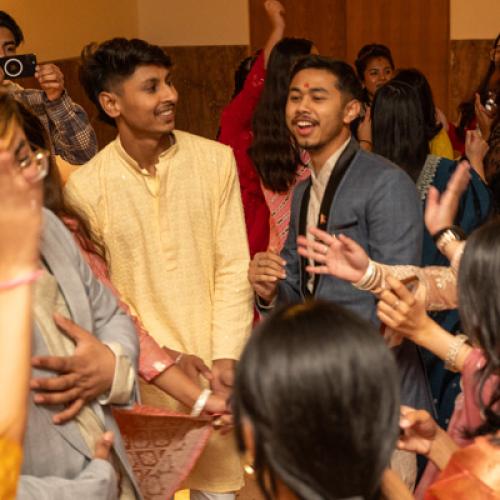 Students dancing at Diwali Night