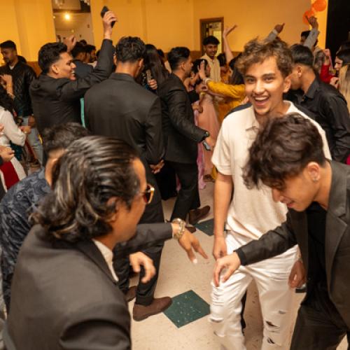 Students dancing at Diwali Night