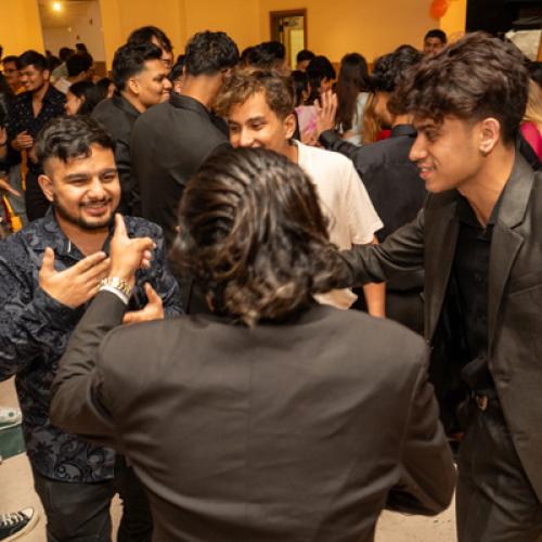 Students dancing at Diwali Night