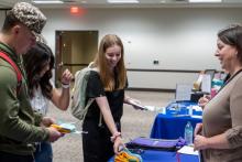 Students attending All Majors Career Fair