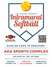 East Central University Intramural Co-Ed Softball